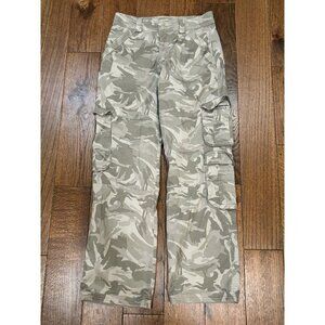 Abercrombie And Fitch Relaxed Fit High Waisted Cargo Pants 100% Cotton Sz 27/4